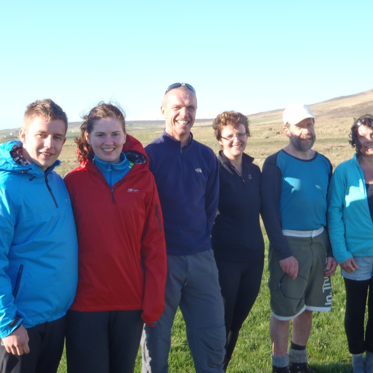 Ánægður hópur í ferðalok.