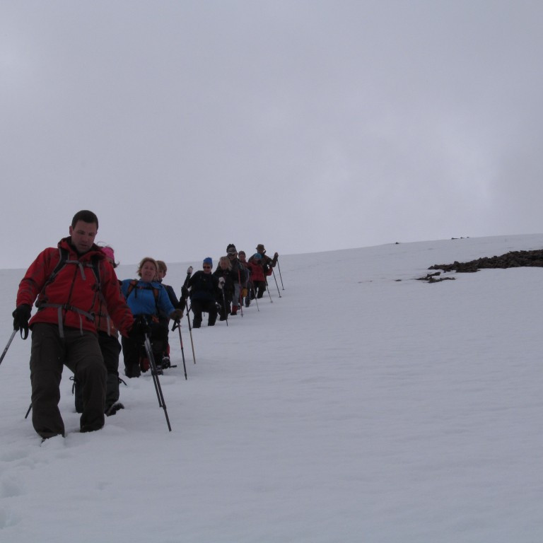 Sumum fannst þetta verulega bratt, en létu sig hafa það.