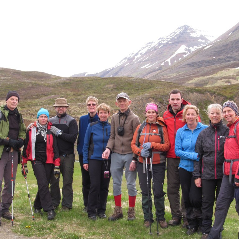 Ánægð í ferðalok.