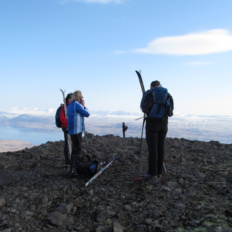 Kominn á Litlahnjúk.