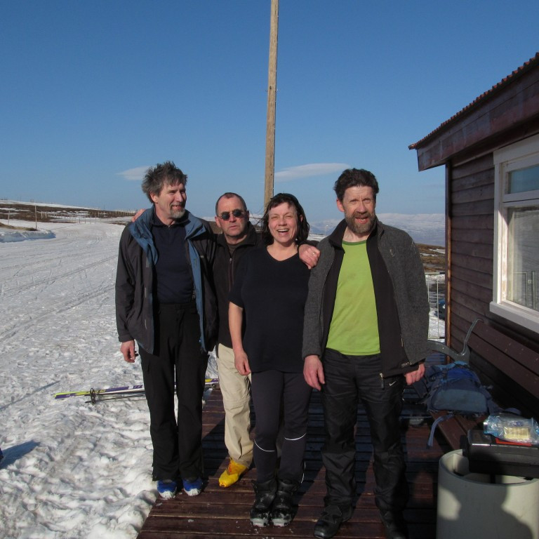 Ánægð í ferðalok.