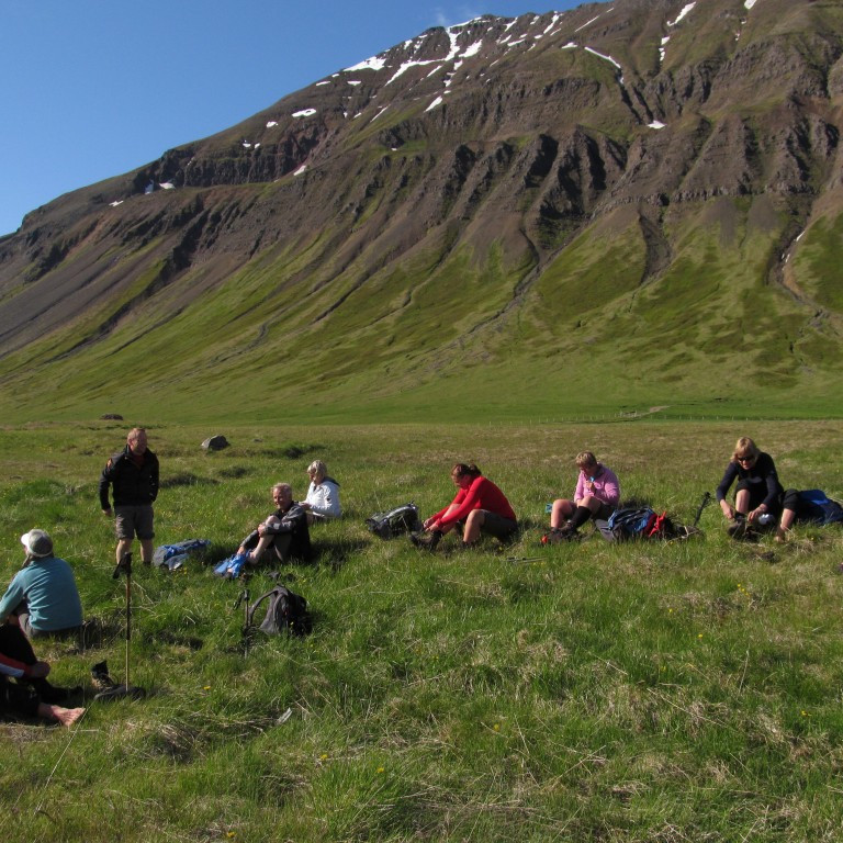 Þurrkaðir blautir fætur.