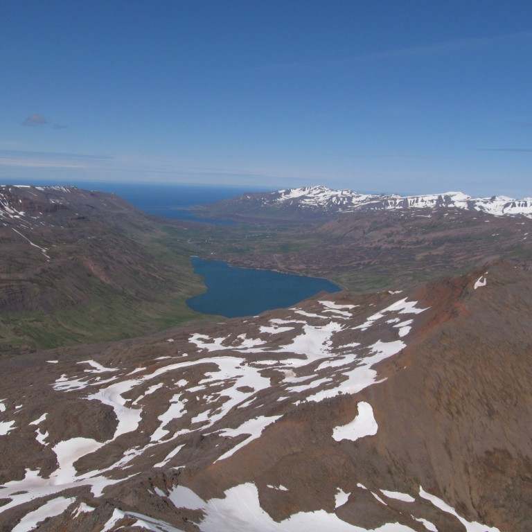 Horft norður Fljótin.