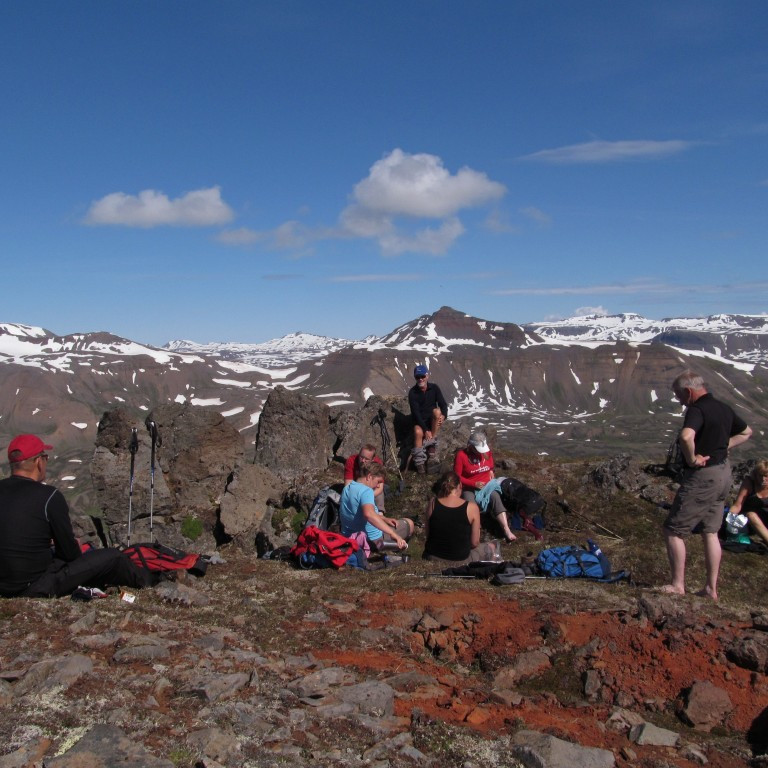 Yndislegt veður með stórgott útsýni.