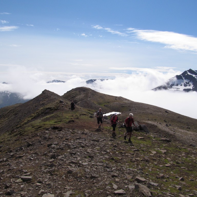 Gengið norður Hafnarfjall.
