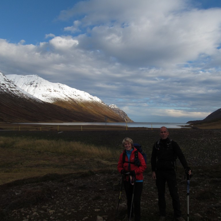 Elín og Jóhann ferðbúinn.