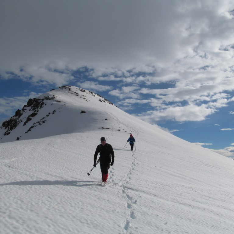 Á leið upp á Vatnsendahnjúk.