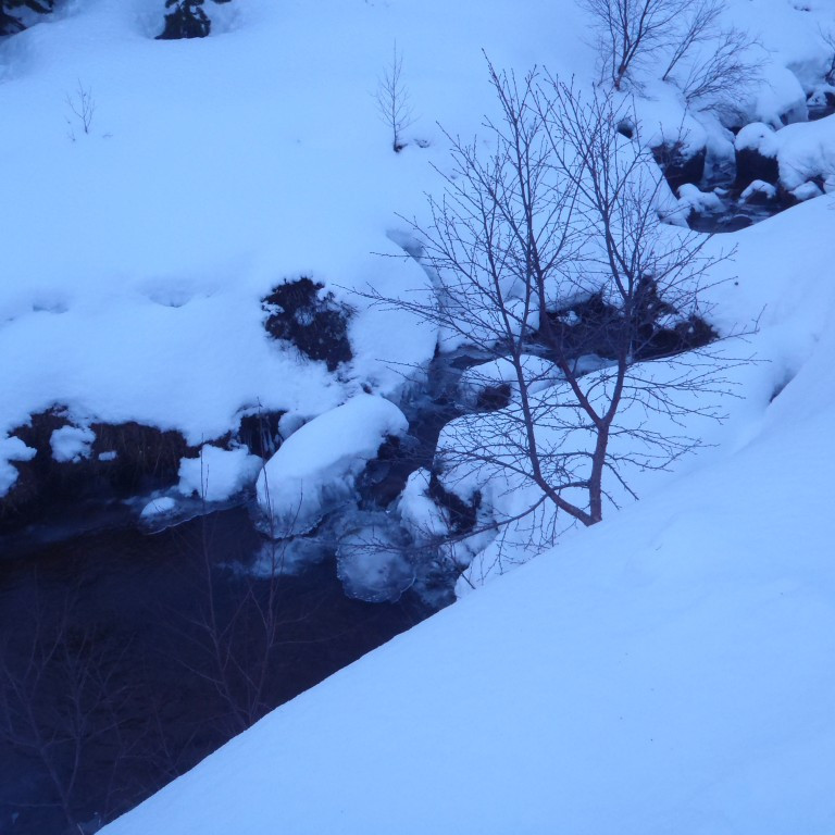 Brunnáin í klakaböndum