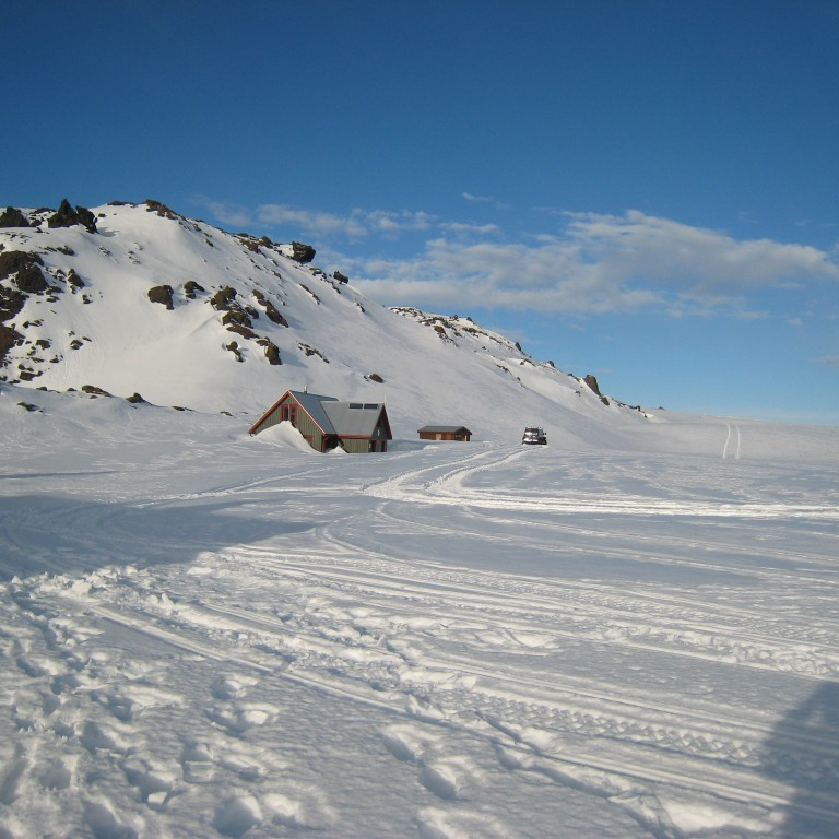 Mikill snjór kominn á Drekasvæðið