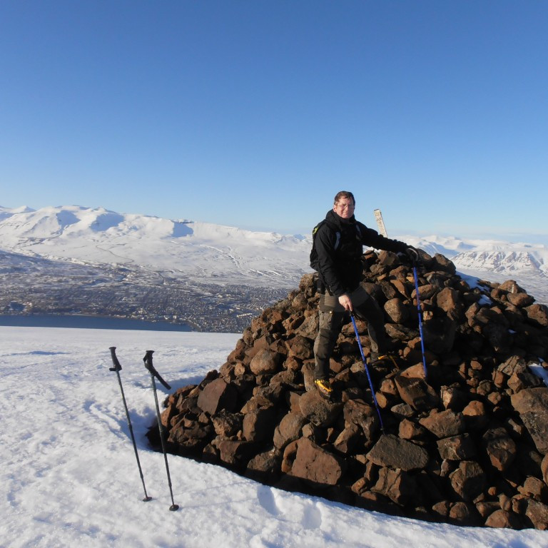 Víðir á hátindi ferðarinnar