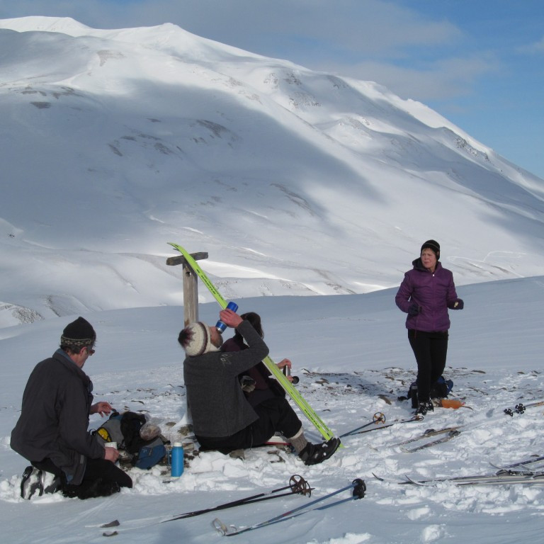 Smá kaffistopp við Lambá