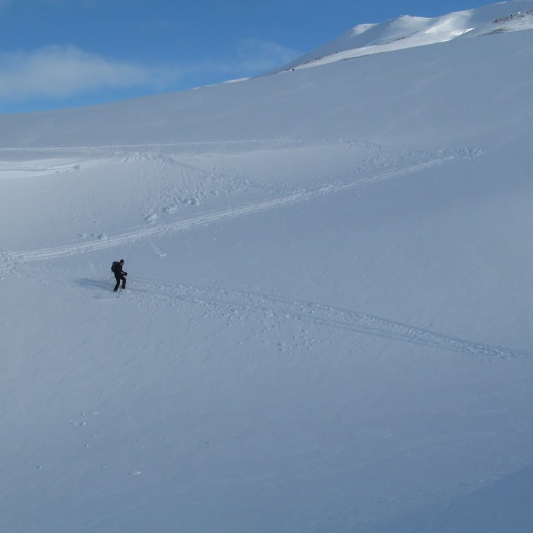 Farið yfir Lambárgil