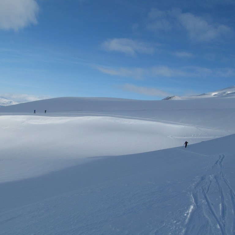 Farið yfir Lambárgil