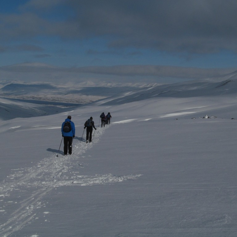 Eyjafjörðurinn skartaði sýnu fegursta.