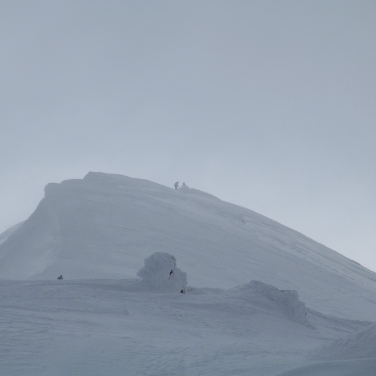 Skíðamenn komnir á Ytri-Súlu.