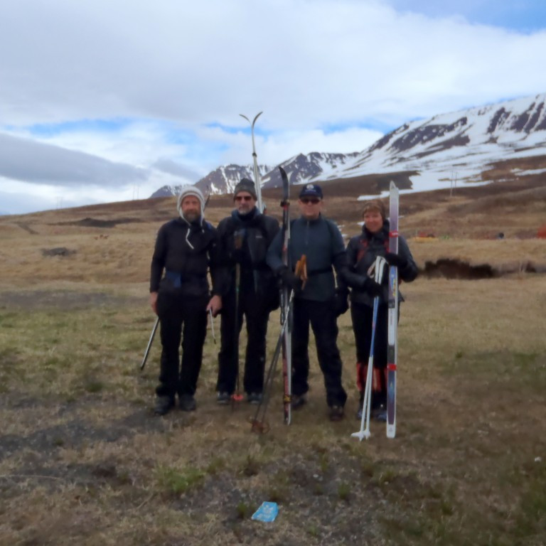 Það var ekki fjölmennur hópur sem fór í þessa ferð. Frímann, Brynleifur, Árni og Helga.