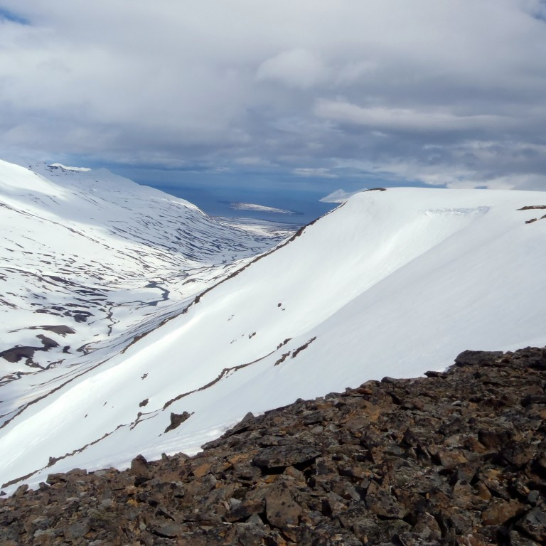Þorvaldsdalur, Hrísey, og það sást í Grímsey.