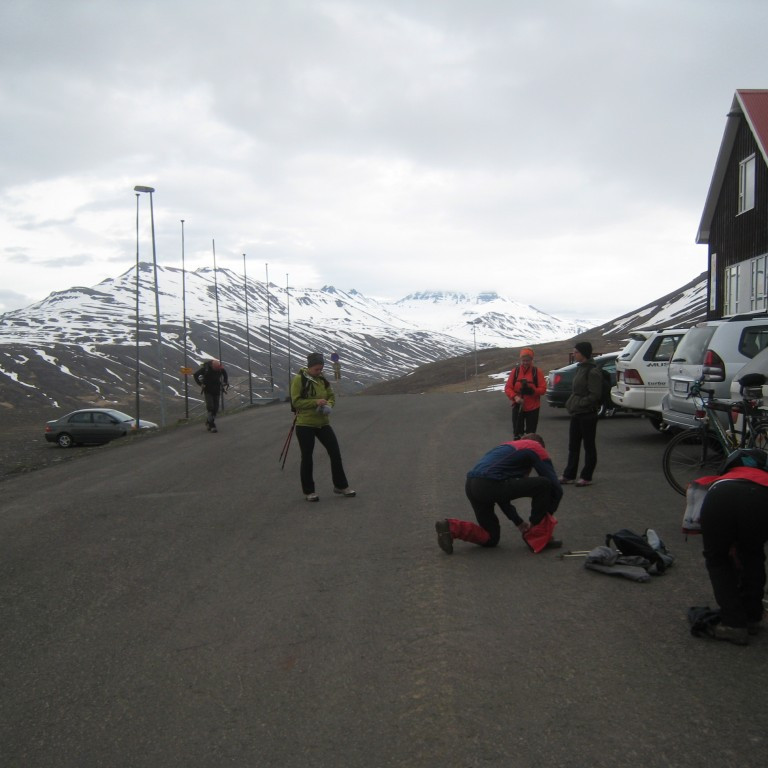 Í upphafi farðar við Skíðastaði