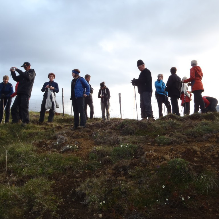 Fossarnir skoðaðir