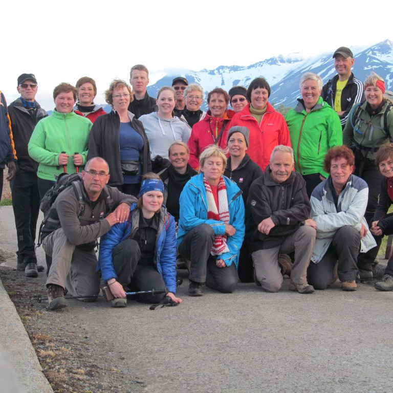 Kátur hópur í ferðalok.