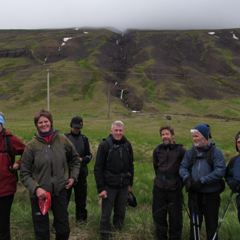 Guðrún, Lára, Baddi, Sigurgeir, Frímann, Kári, Gunnar.