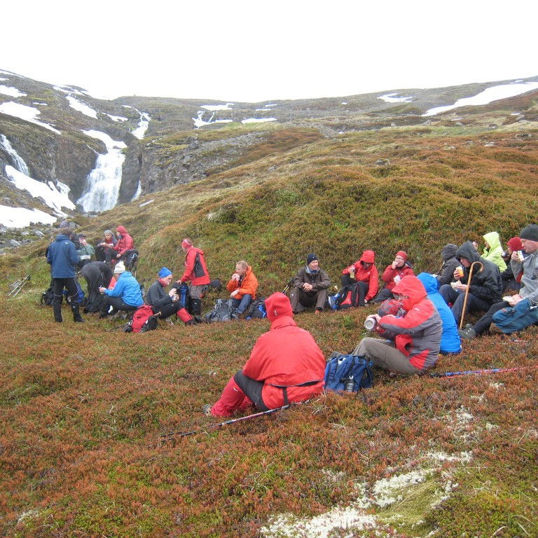 Áning áður en lagt er á heiðina
