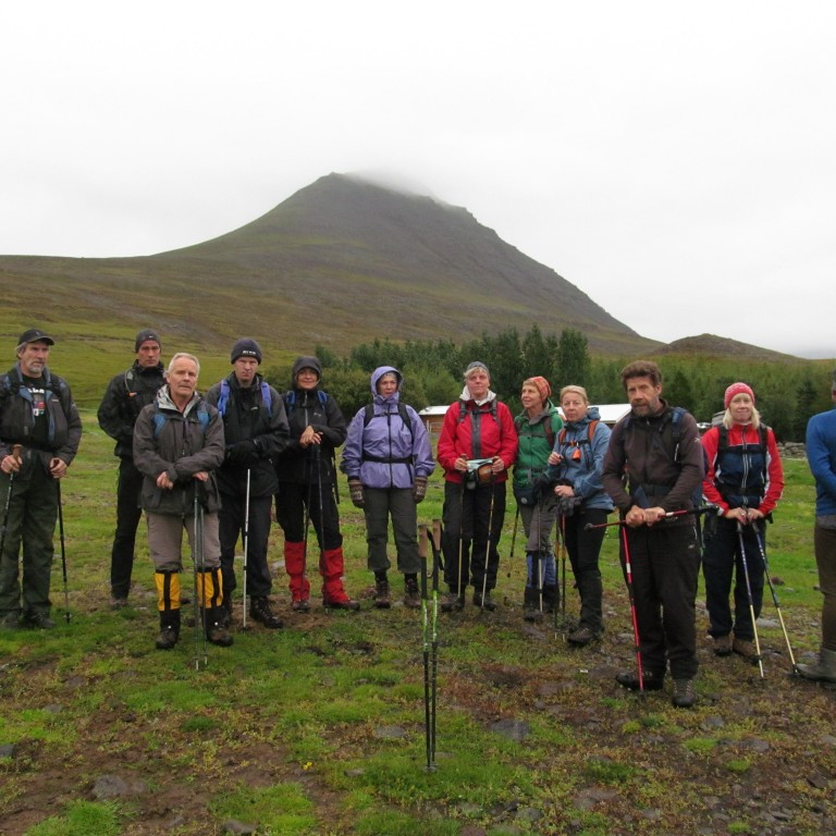 Brynleifur, Jóhann, Halldór, Arnþór, Elín,Ása,  Guðbjörg, Jónína, Elfa, Frímann, Astrid, Heimir. Glóðafeykir í bak.