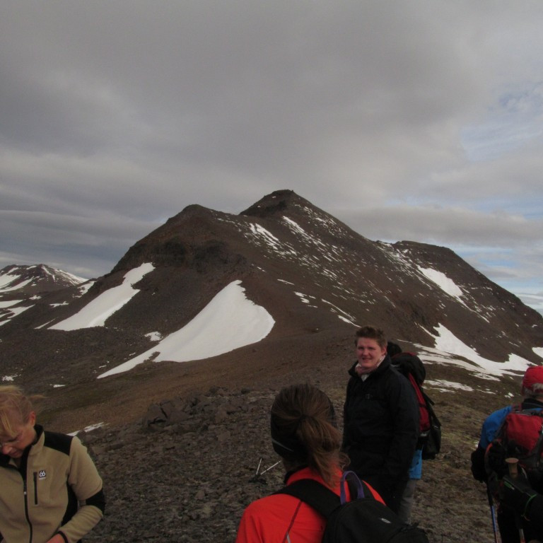 Lundshnjúkur og Hreppsendaársúlur í baksýn.