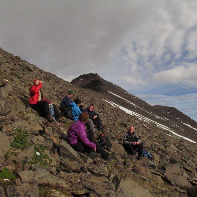 Nestipása í skjóli við Lundshnjúk.