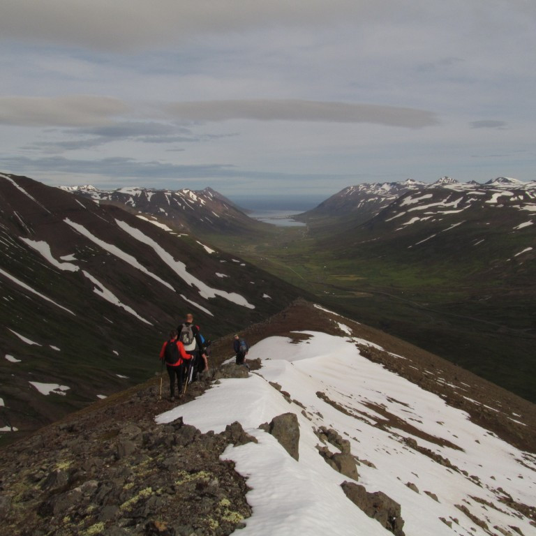 Fallegt  útsýni út Ólafsfjörð.