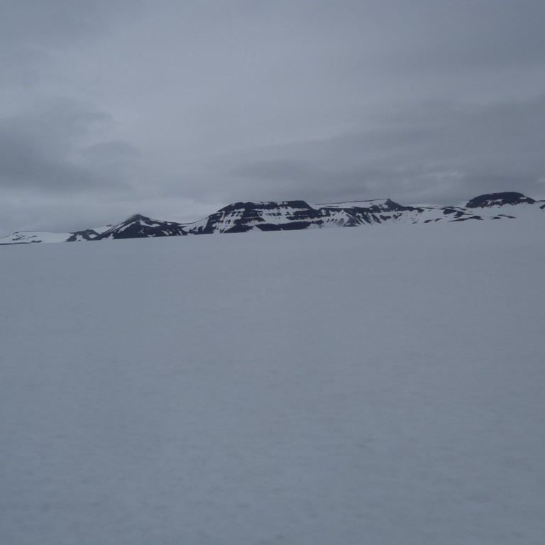 Gríðalegur snjór var allstaðar