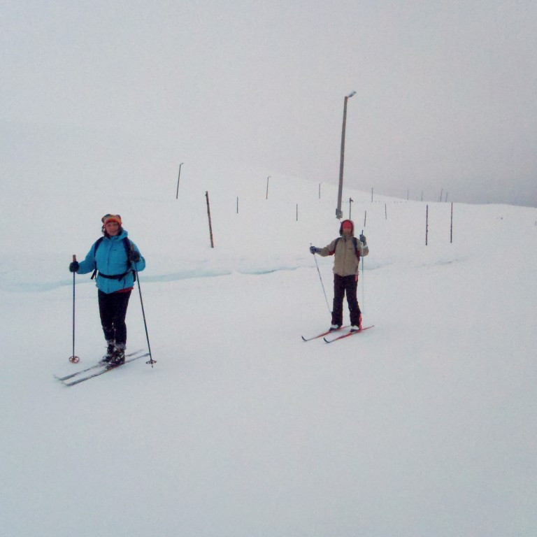Komið til baka eftir góðan hring í fjallinu.