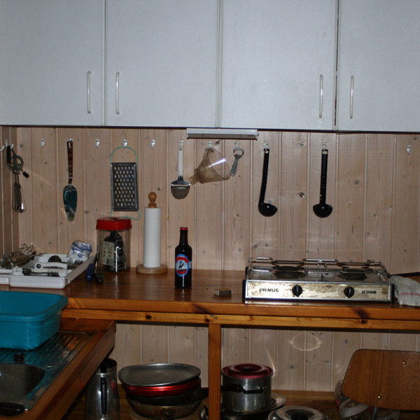 Eldhúsið í Fjallaborg er vel útbúið.