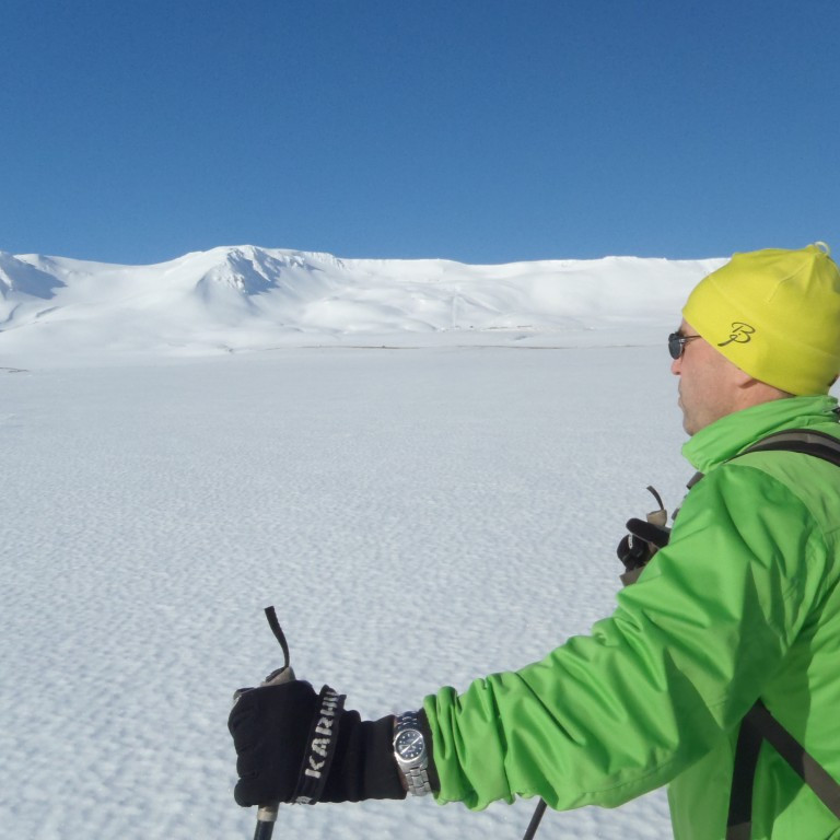 Lagt var af stað frá Hálöndum. Konráð Gunnarsson