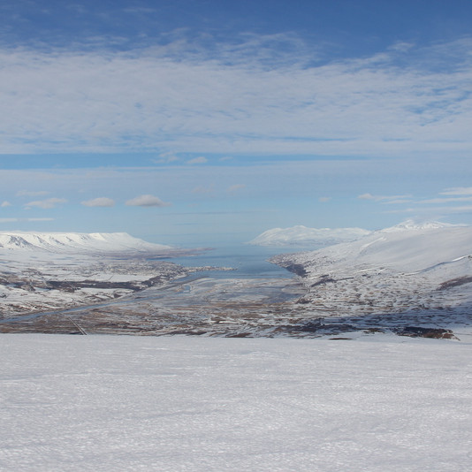 Séð út Eyjafjörð