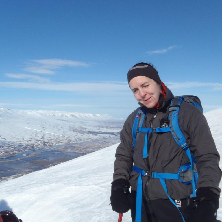 Líney Eliasdóttir efnileg fjalladrotning.