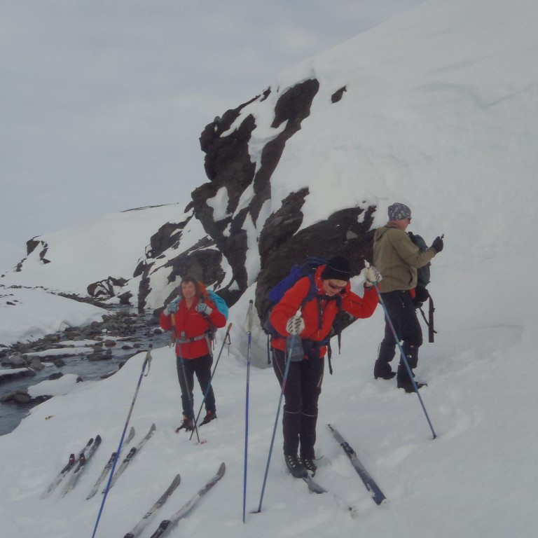 Smá stopp við Geldingarána.