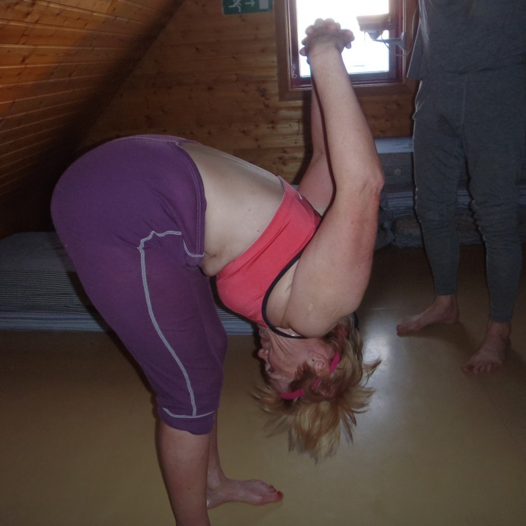 Elín var svo hress að hún hefði farið létt með að fara til baka þessa 40 km,