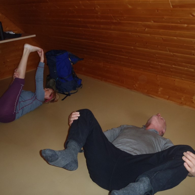 Tilþrif í æfingum.