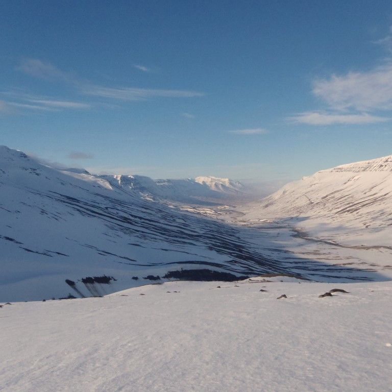 Séð niður í Eyjafjörð