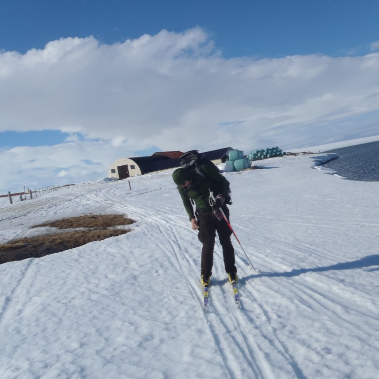 Heimir Sveinbjörnsson við Svartárvatn