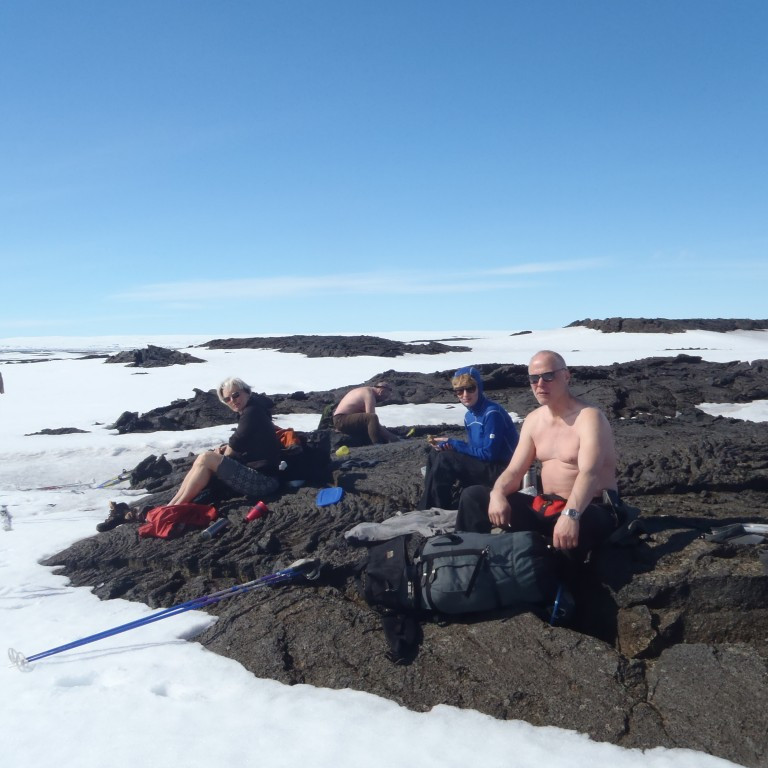 Veðrið var yndislegt og skíðafærið lika