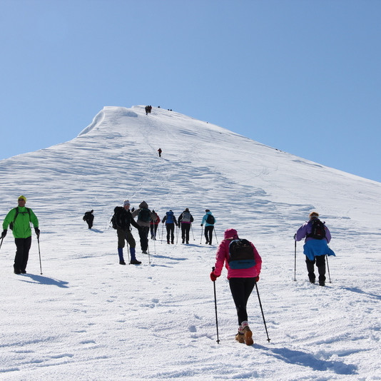 Skammt eftir á toppinn.