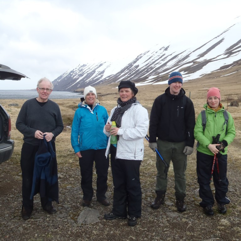 Allir ánægðir í lok ferðar.