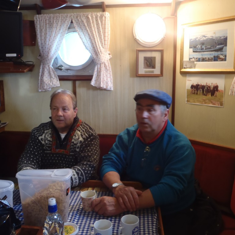 Gylfi Gunnarsson tók á móti okkur í Grímsey