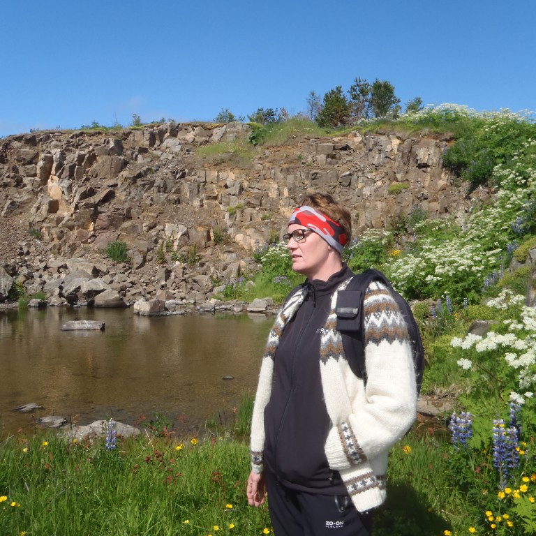 Linda Ásgeirsdóttir leiðsögumaður í Hrísey