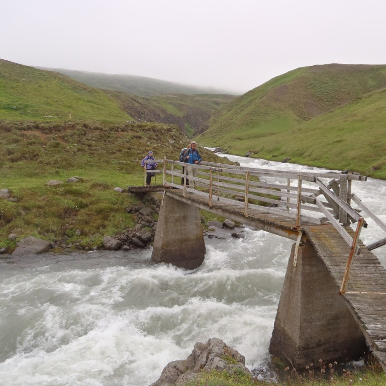 Fjárbrú yfir Glerá við Heimari Hlífá