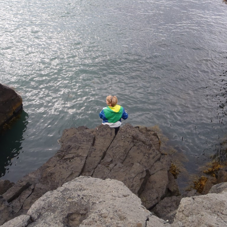 Slappað af í blíðunni.