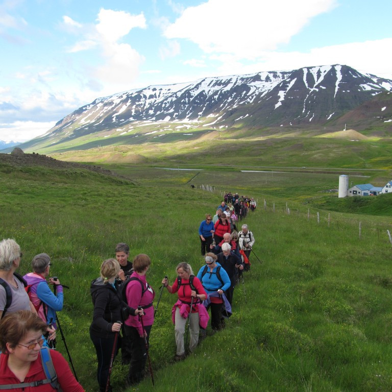 Landafjall og Þverárhnjúkur í baksýn.