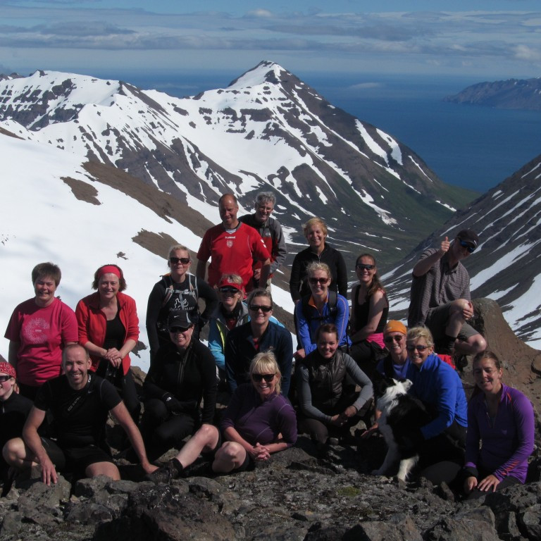 Á Bangsahnjúk.  Arnfinnsfjall í baksýn.